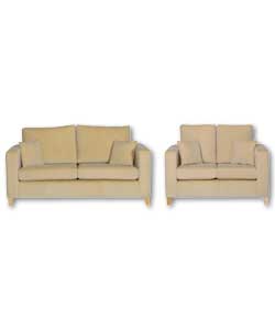 Contemporary chic styling. Supportive foam seats a