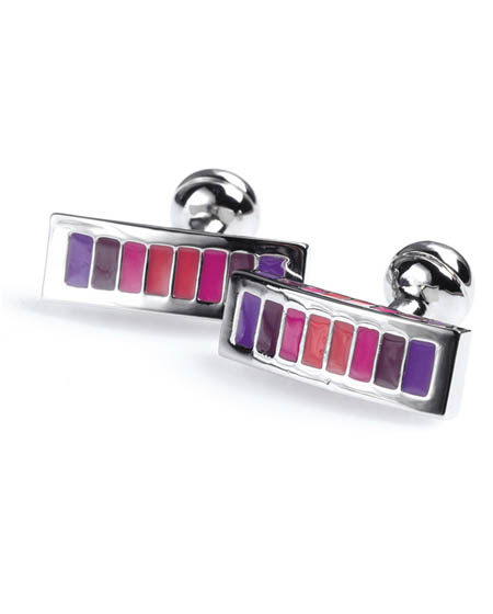 Unbranded Van Heusen Pink Purple Bridge Cufflinks