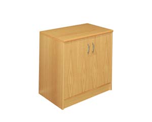 Veneer desk high cupboard cherry