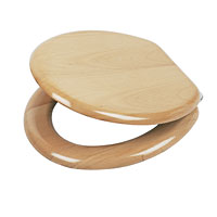 Veneered Moulded Wood Toilet Seat - Beech