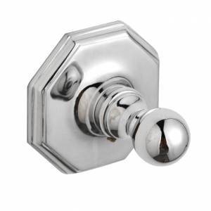 Luxury range of Victorian style bathroom accessories. Single Robe Hook. Dimensions H59xW59xD51mm. Av