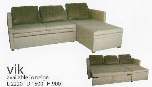 Vik Corner Group with Sofa Bed