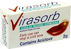 Virasorb Cold Sore Cream 2g