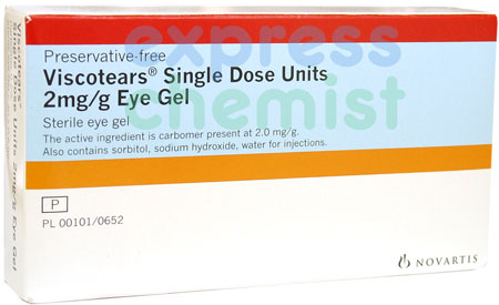 Unbranded Viscotears Eye Gel 0.6ml x30