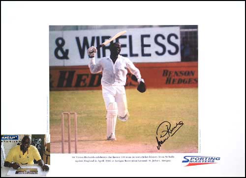 Unbranded Viv Richards signed limited edition print