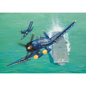 Unbranded Vought F4U-5 Corsiar plastic kit 1:48