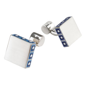 Walton Designs Square Edge Print Cufflinks