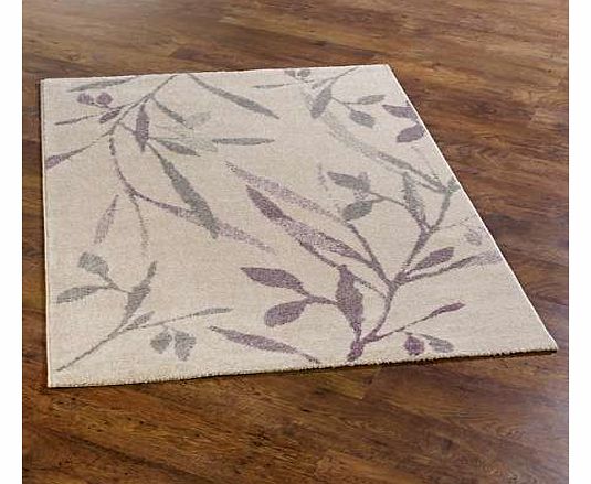 Unbranded Watercolour Leaf Rug