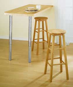 Unbranded Wexford Pair of Wooden Stools