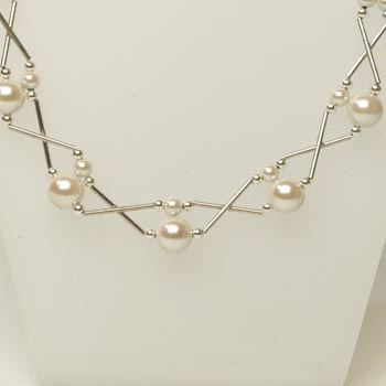 White Bead Necklace