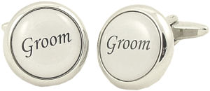 Unbranded White Groom Cufflinks