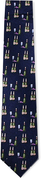 Unbranded Wine Bottles Silk Tie