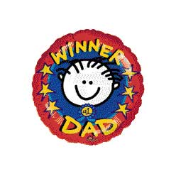 Winner Dad Helium Balloon