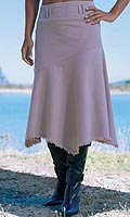 Womens Asymmetric Hem Skirt