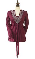 Womens Crinkle Tunic Top