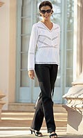 Womens Crochet Trim Tunic