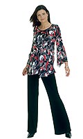 Womens Maternity Print Georgette Tunic