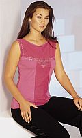 Womens Sleeveless Sequin Top