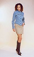 Womens Wrap Mini Skirt