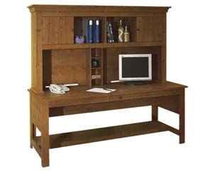 Woodbridge desk & hutch storage