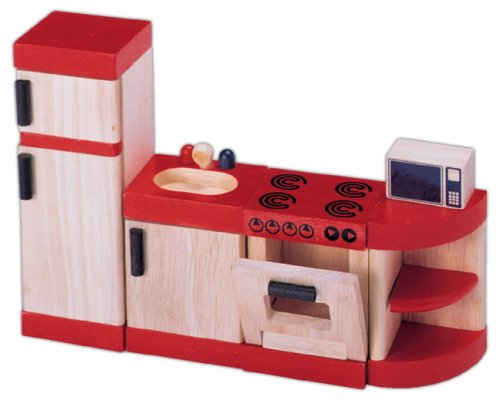 Wooden Dolls House Furniture Kitchen- PINTOY