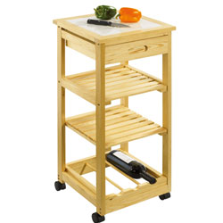 Unbranded Wooden Kitchen Trolley