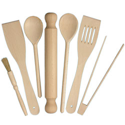 Unbranded Wooden Kitchen Utensils- Set of 7