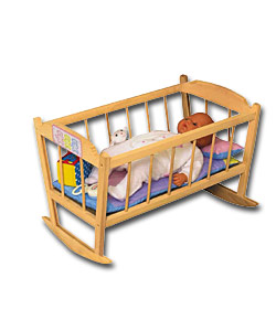 Wooden Rocking Crib.