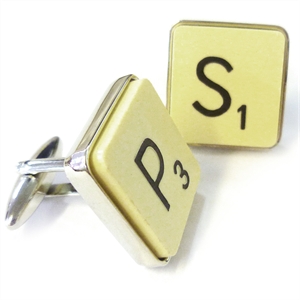 Unbranded Word Game Tile Cufflinks