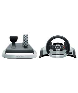 Unbranded Xbox 360 Wireless Racing Wheel with Force Feedback