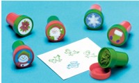 Unbranded Xmas Favour: Christmas Stamper Set Pk6