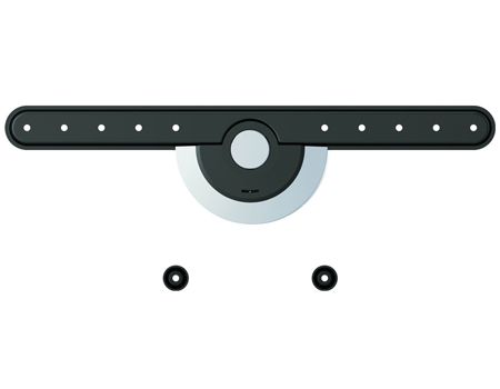 The ZIGNUM F400-60 is screwed into the wall in the middle of a rotatable element. The entire unit can subsequently be set horizontally in one go with the help of a small steel ball. Fixing the TV in place is very simple ... (Barcode EAN=4044953112126