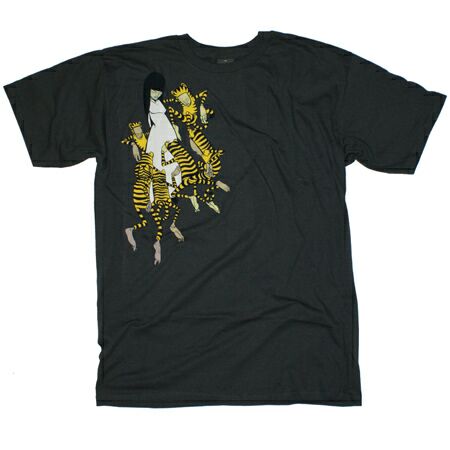 Jumping Tigers Charcoal T-Shirt