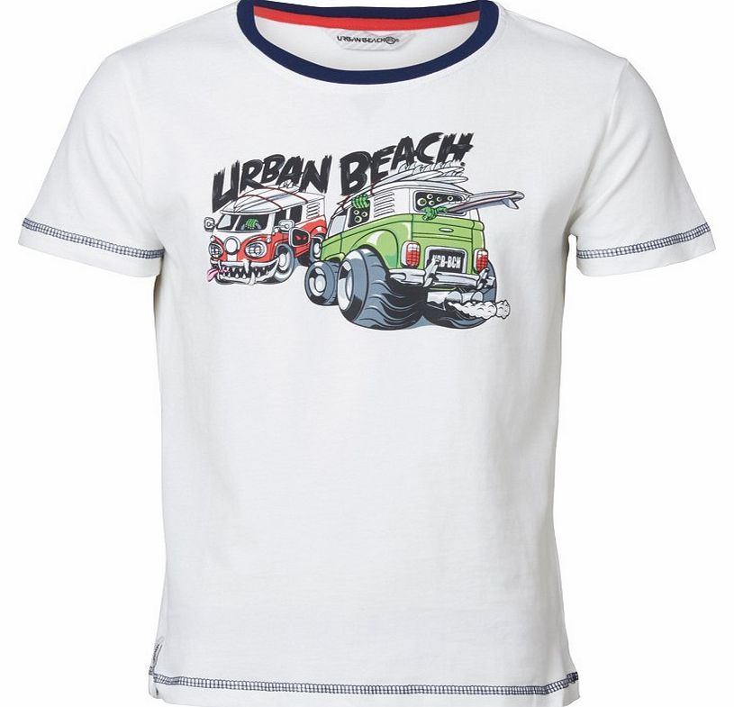 Boys Mad Van T-Shirt White