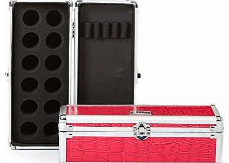 Urbanity Makeup nail art glitter manicure polish brush tool beauty case box storage pink