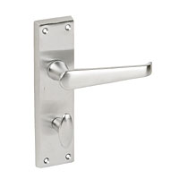 Cezanne Lever Bathroom Handle Satin Chrome