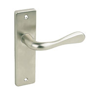 Latch Door Handle Victoria Satin Nickel