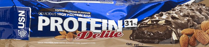 USN Protein Delite Toffee Almond 12 x 76g - 12