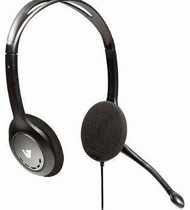 V7 HA201-2NP Over-The-Head Noise Canceling Stereo Headset