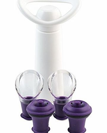 Vacu Vin Wine Saver Concerto Gift Set - White / Purple