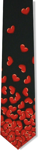 Valentine Hearts Tie