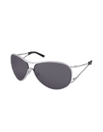 Swarovski Crystal Frame Aviator Metal Sunglasses