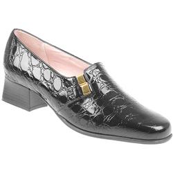 Van Dal Female Vansherry Leather Upper Smart in Black Cro, Black Patent Croc, Bronze, Navy Patent Croc