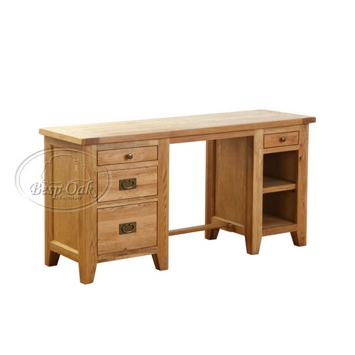 Vancouver Oak Double Pedestal Desk 720.032