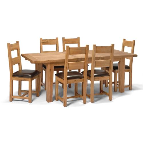 Vancouver Oak Large Dining Set 720.026