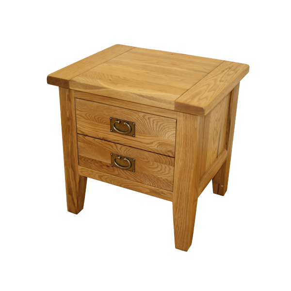 Oak Petite 1 Drawer Lamp Table