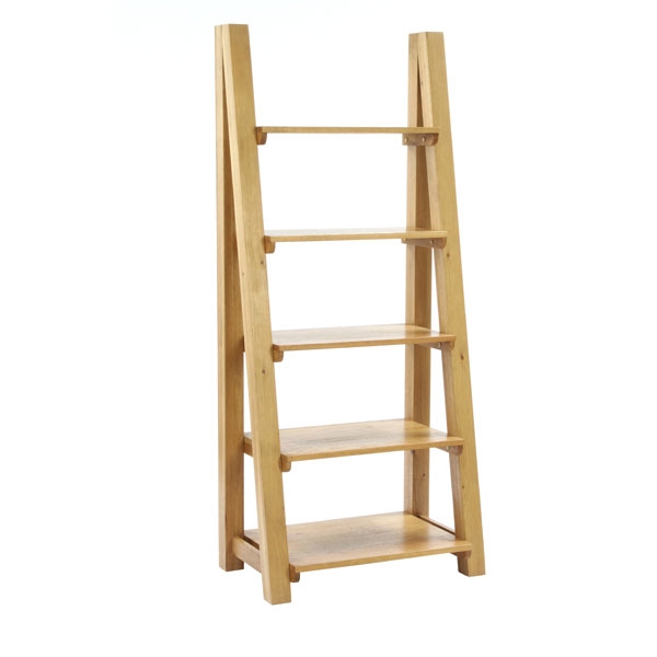 Oak Petite 5 Shelf Bookcase