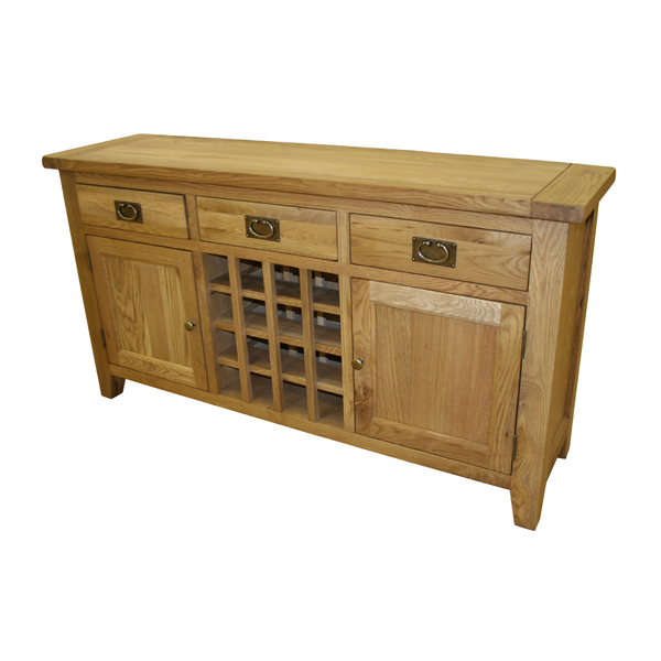 vancouver Oak Petite Wine Console Table