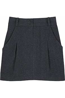 Vanessa Bruno Athe Herringbone weave skirt