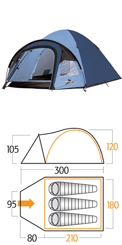 ALPHA 300 TENT - ENSIGN BLUE